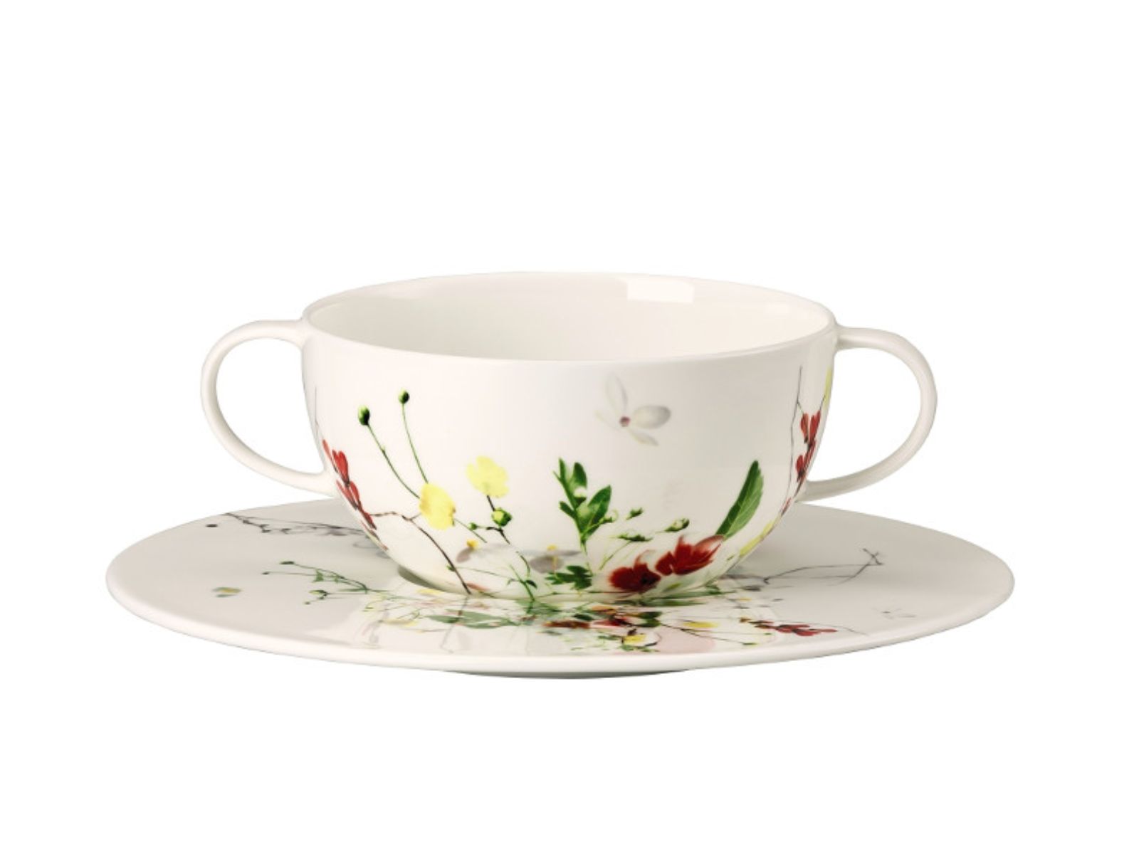 Rosenthal Brillance Fleurs Sauvages Suppentasse 2tlg