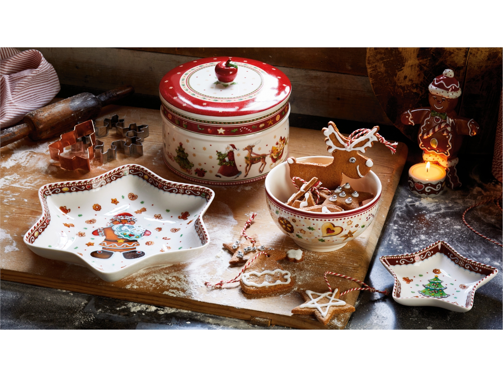 Villeroy &amp; Boch Winter Bakery Delight Gebäckdose gross 13 x 17 cm Lifestyle 1