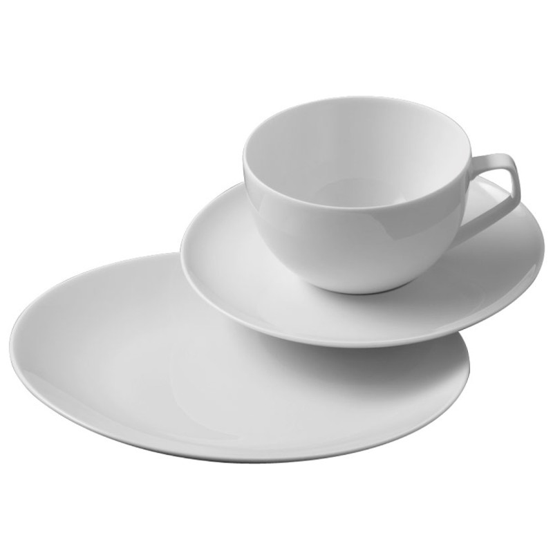 Rosenthal TAC Gropius Weiss Gedeck 3tlg. mit Kombitasse