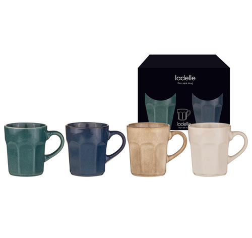 ladelle ELAN Henkelbecher assortiert Set4