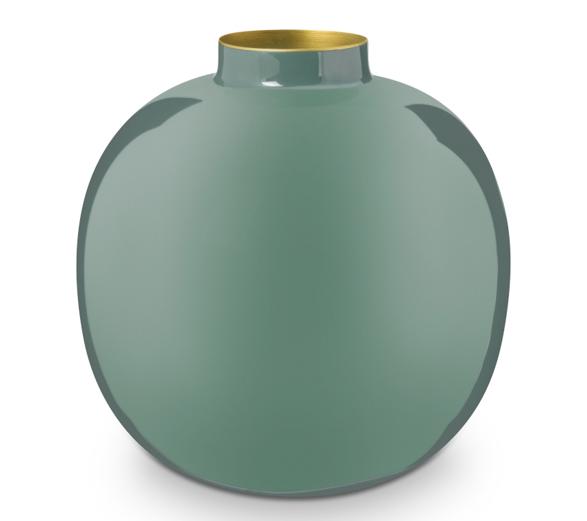 PIP STUDIO Vase Metal Green 32 cm