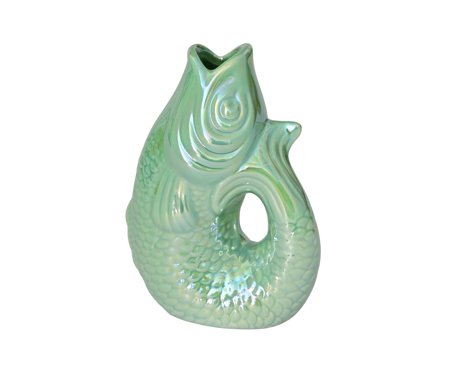 Giftcompany Monsieur Carafon Vase / Karaffe Fisch XS rainbow mint 0,2l