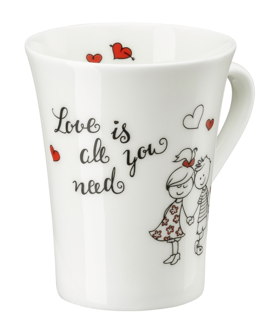 Hutschenreuther My Mug Worte-Love i.a.y.n. Becher mit Henkel 0,4 l