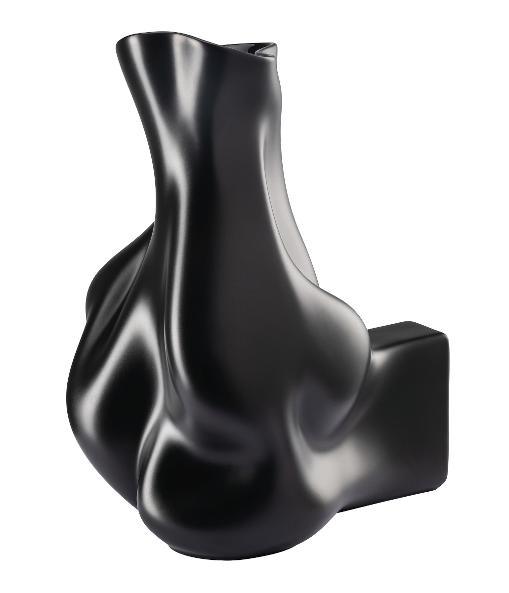 Rosenthal Blown 2nd Edition Schwarz matt Vase 30 cm