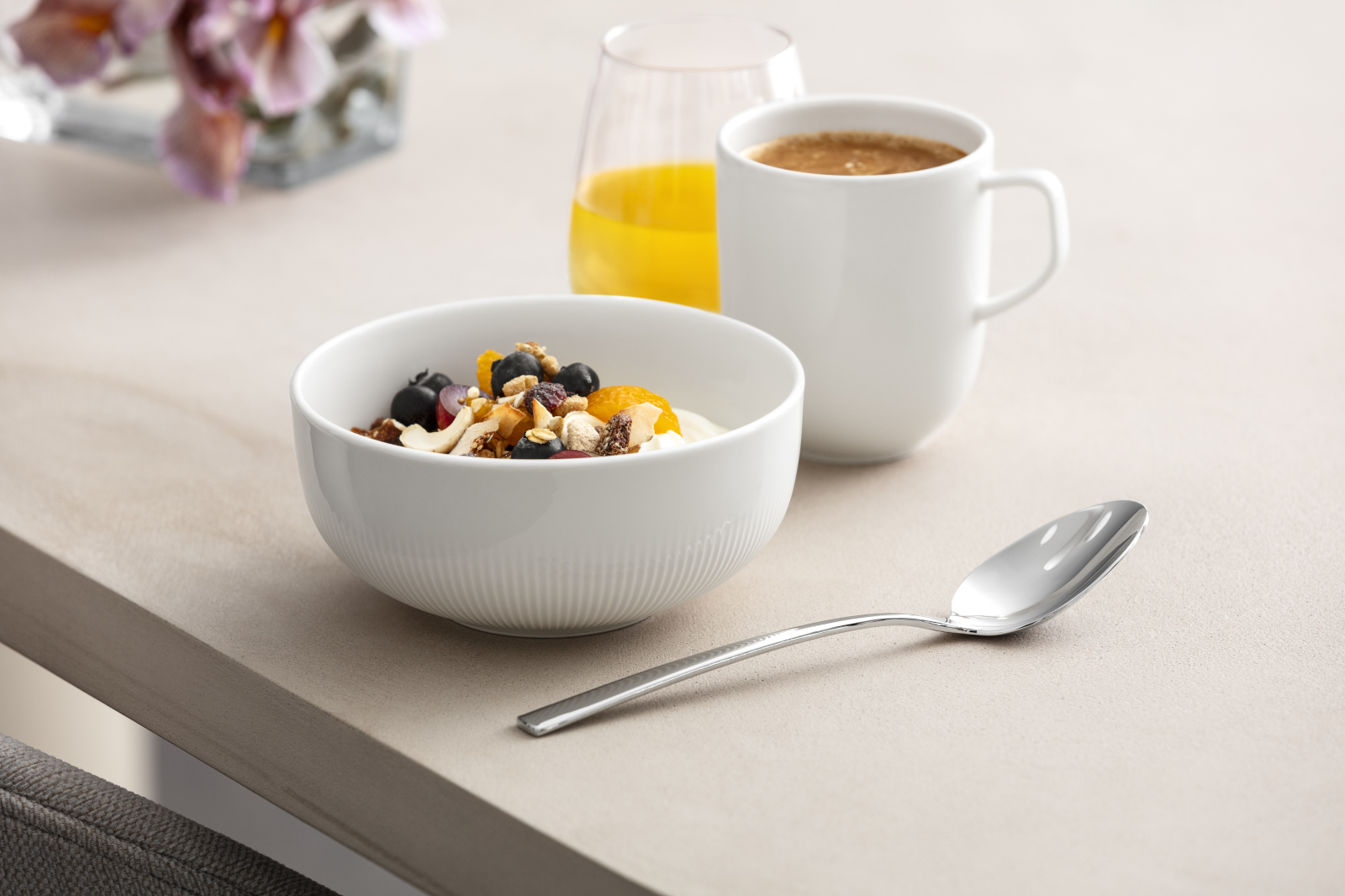 Villeroy &amp; Boch Afina Bol weiß 15cm Set6 Lifestyle 1