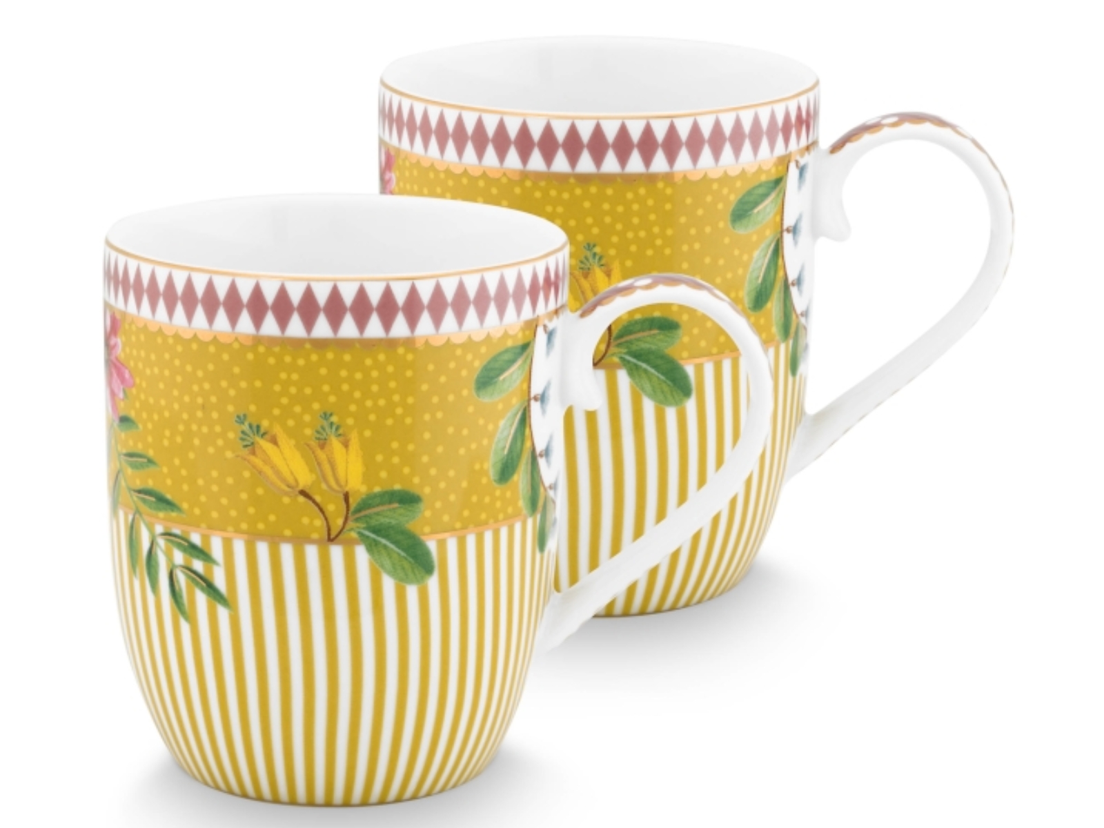 PIP STUDIO La Majorelle Henkelbecher gelb 0,145 l Set2