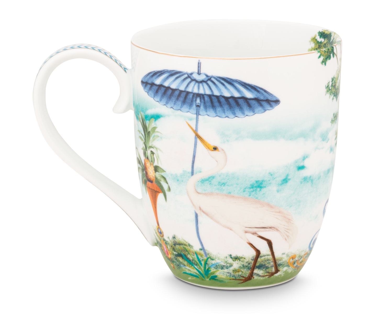 PIP STUDIO Jolie Heron Becher mit Henkel XL 0,45 l