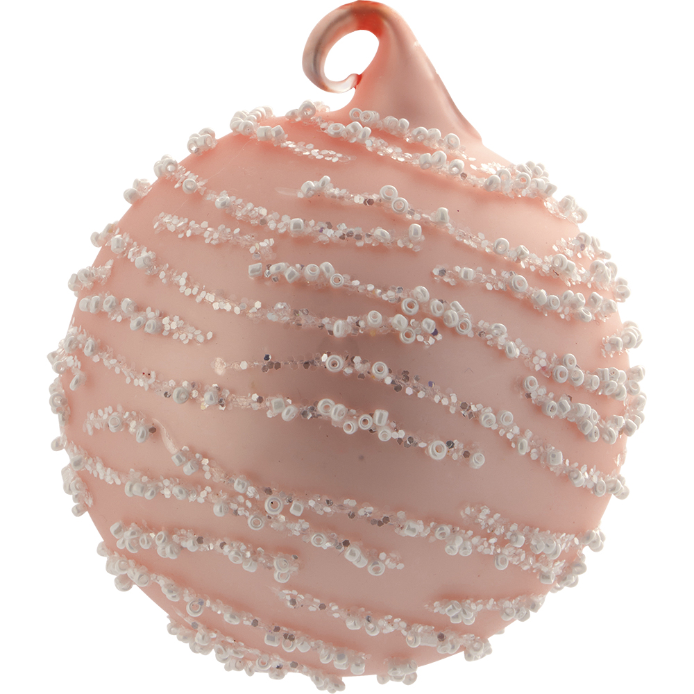 Greengate Inge-Marie Weihnachtskugel pale pink 8cm