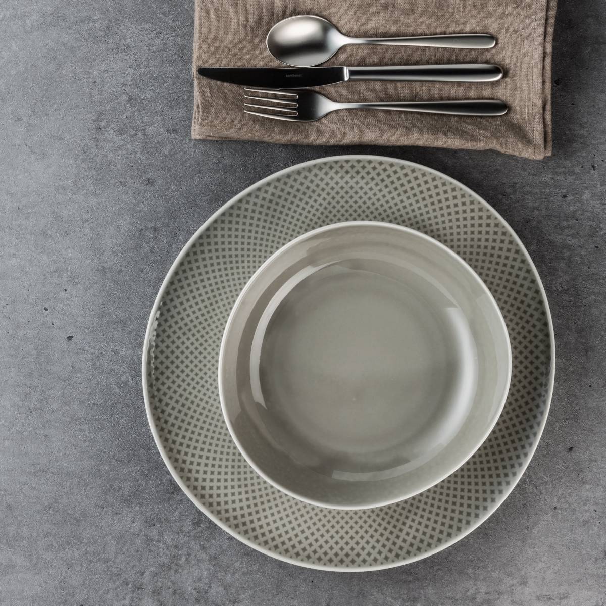 Rosenthal Junto Pearl Grey Teller-Set 8tlg.