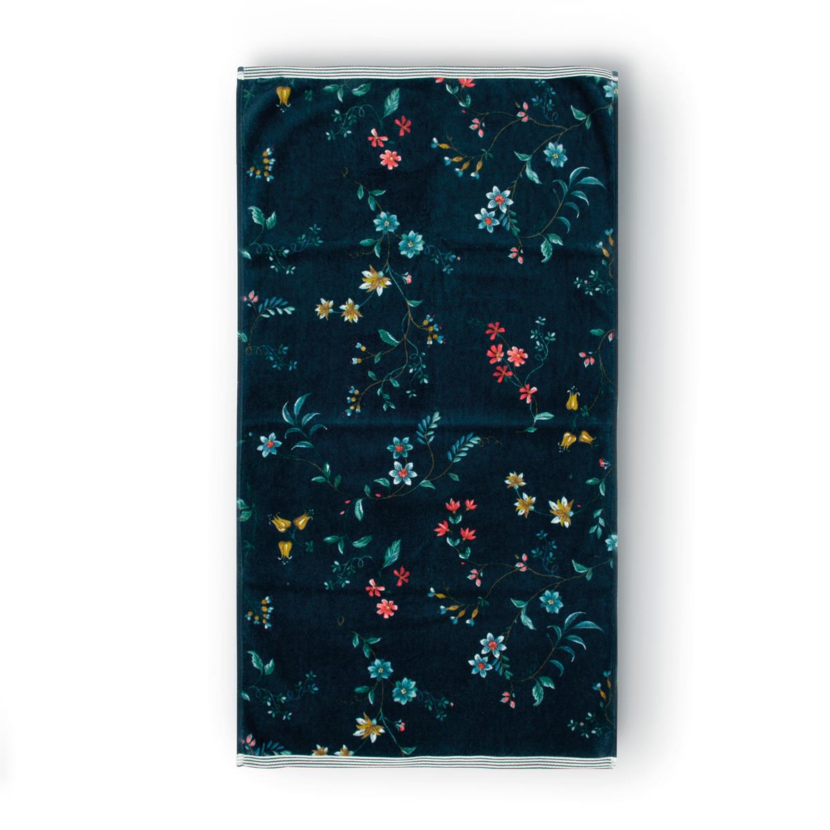 Les Fleurs Handtuch dark blue 55x100cm (1 Stück) Freisteller