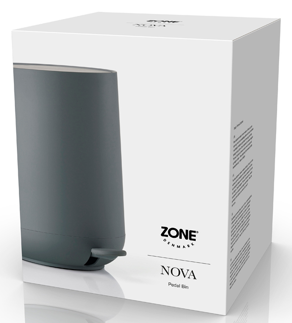 Zone Denmark Nova Pedaleimer grey 5L