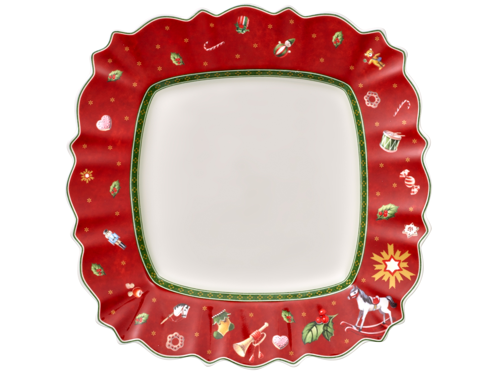 Villeroy & Boch Toy's Delight Speiseteller eckig rot 28 cm