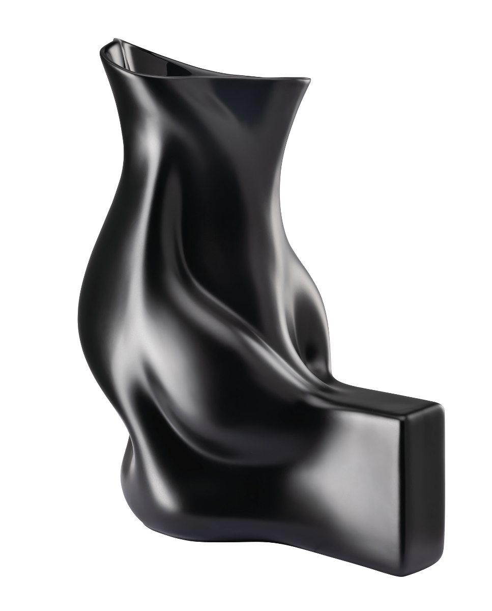 Rosenthal Blown 2nd Edition Schwarz matt Vase 30 cm