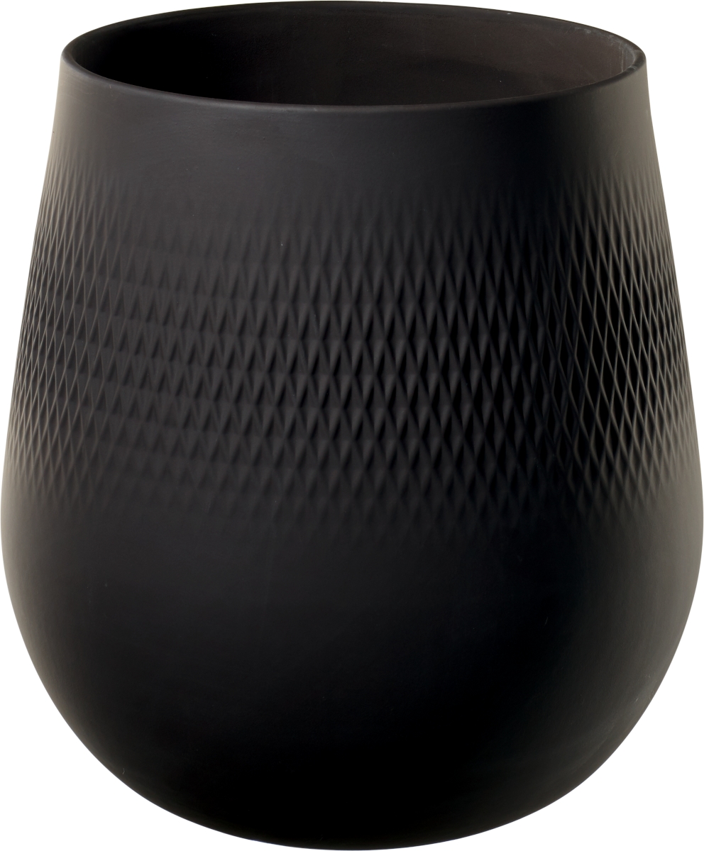 Villeroy & Boch Manufacture Collier noir Vase No.1 Carré groß