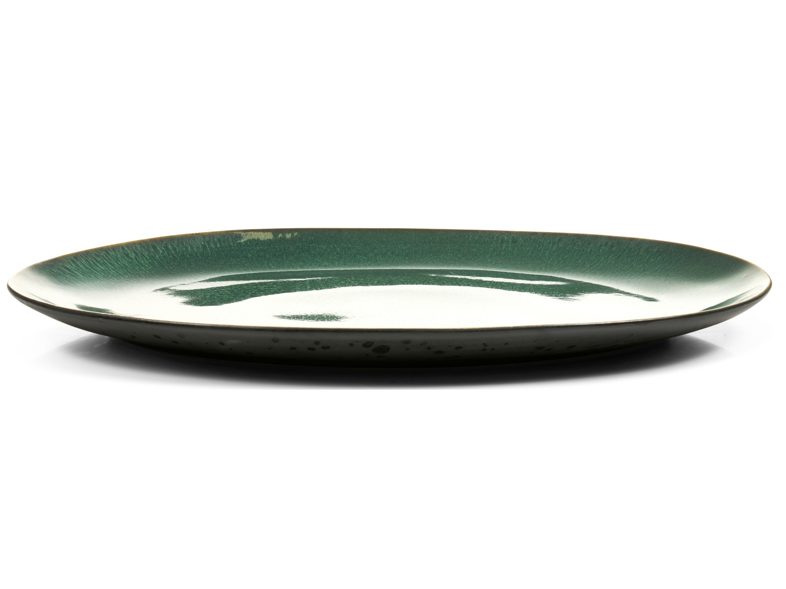 Bitz Servierplatte oval black/green 45 x 34 cm Freisteller 2