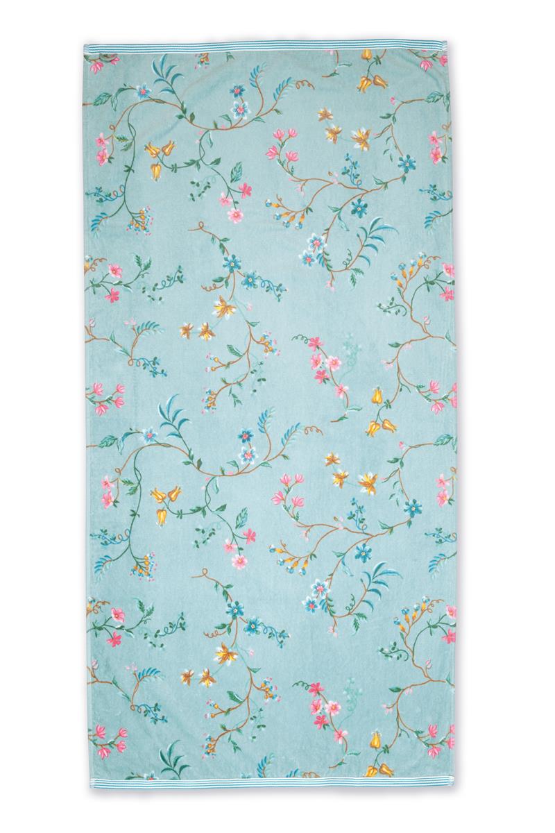 Les Fleurs Duschtuch blue 70x140cm (1 Stück)