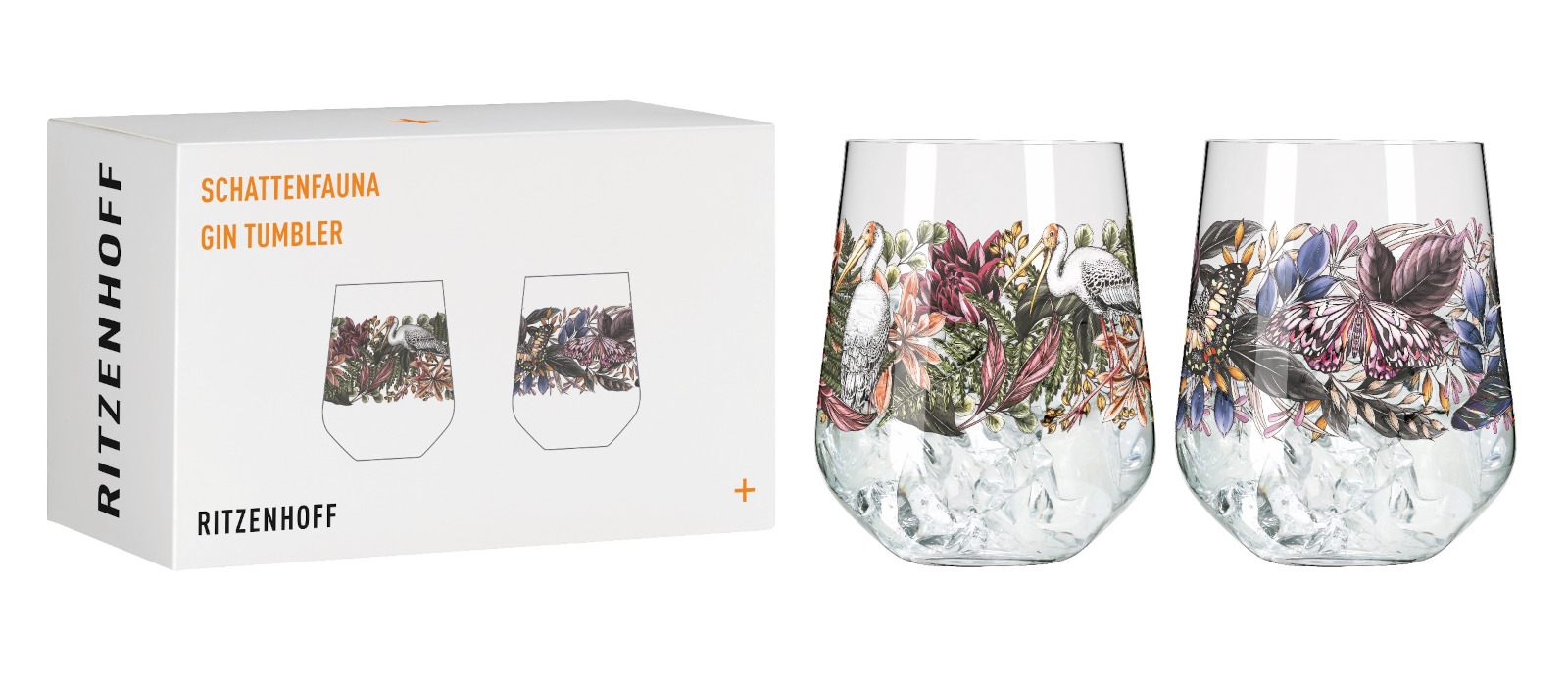 RITZENHOFF Schattenfauna Gin Tumbler 2er Set F21 #1 #2