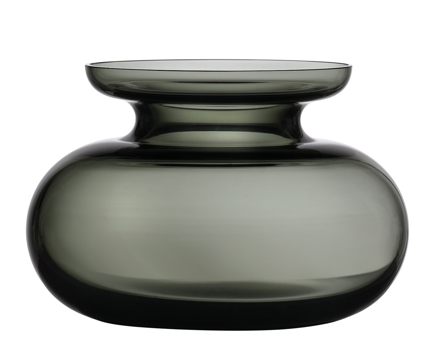 Zone Denmark Inu Vase smoked grey 23 x 25 cm