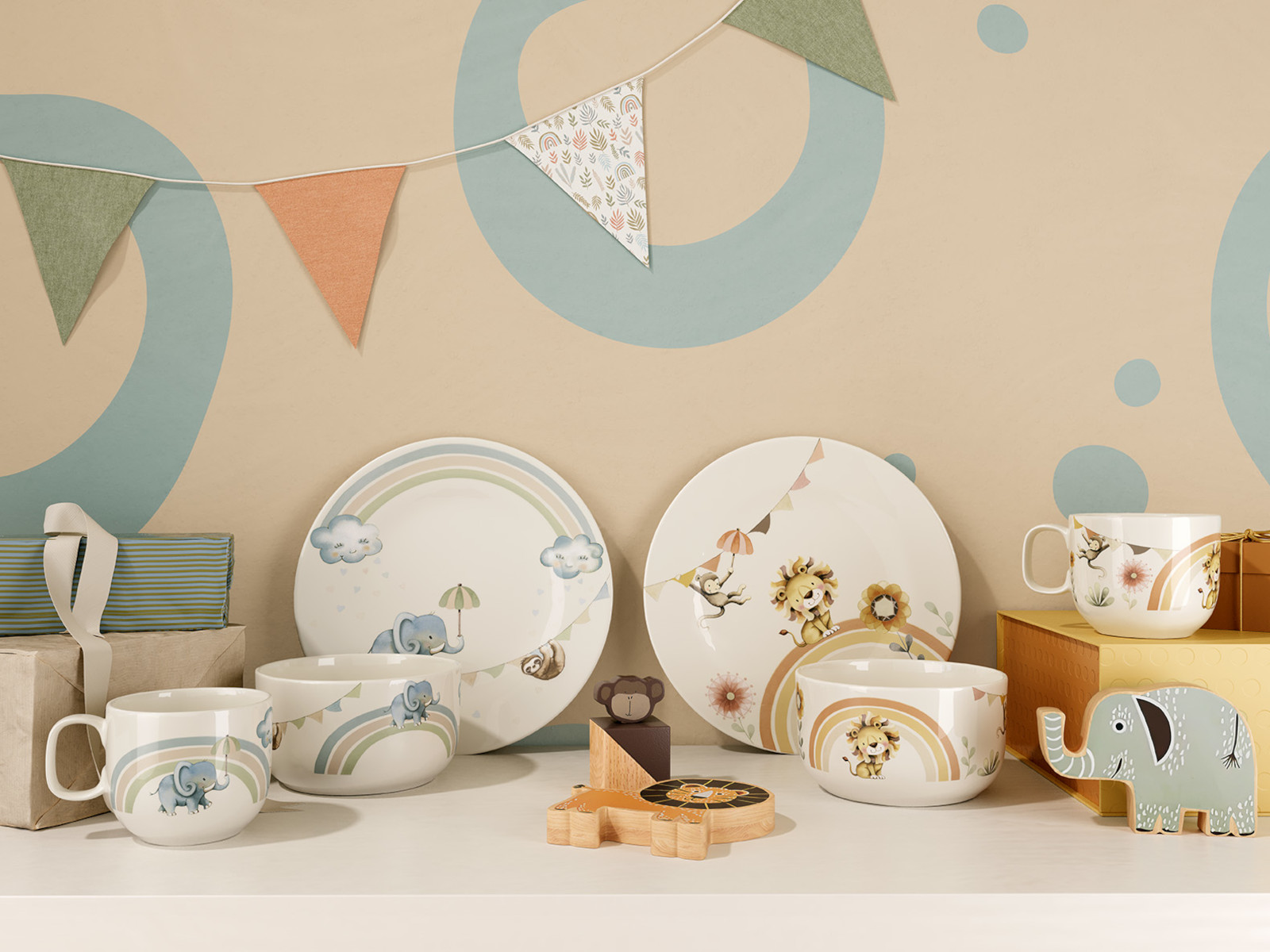 Villeroy &amp; Boch Roar like a Lion Kindergeschirrset 7tlg Lifestyle 