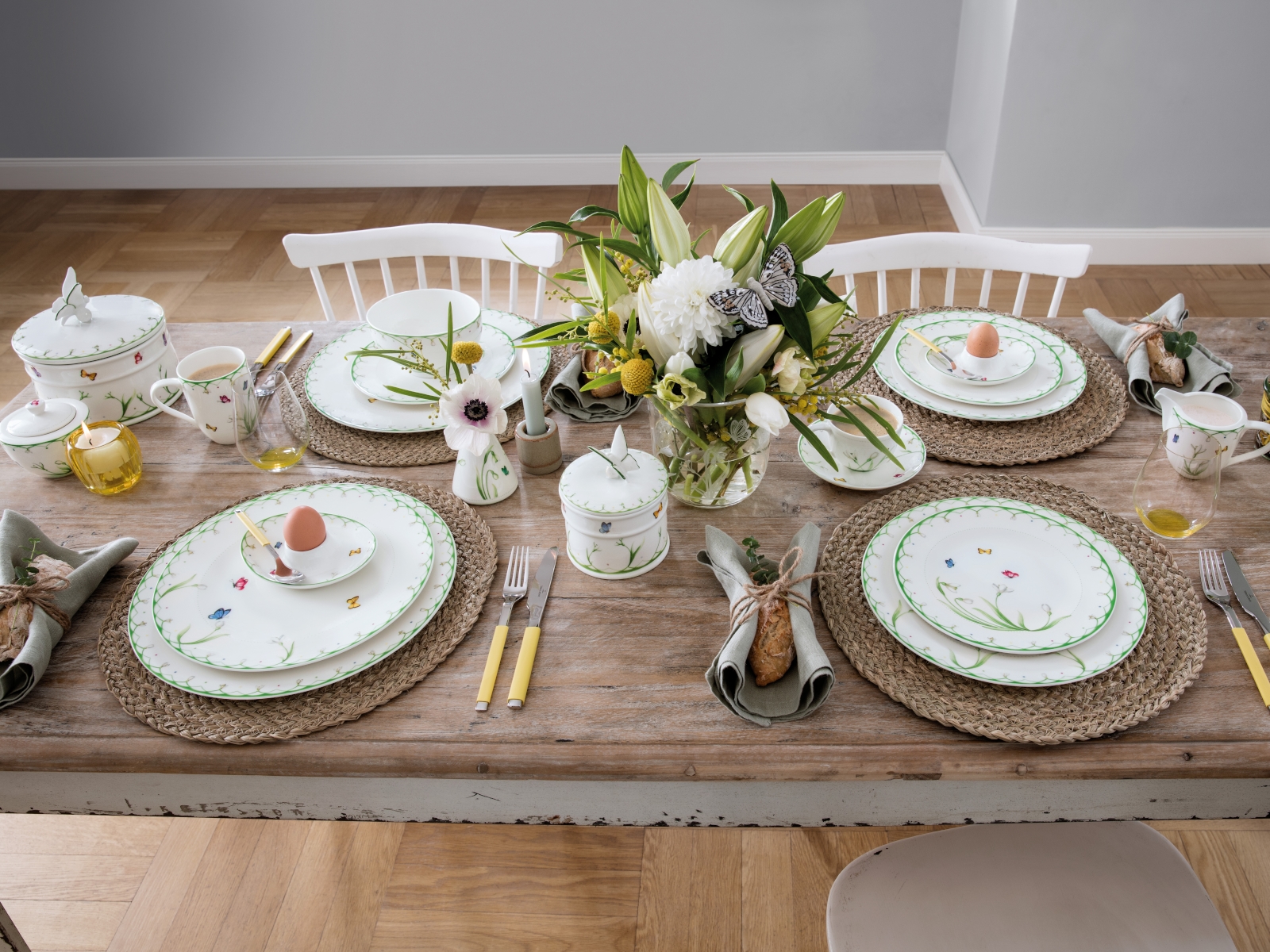 Villeroy & Boch Colourful Spring Gobelin Platzset Schneeglöckchen