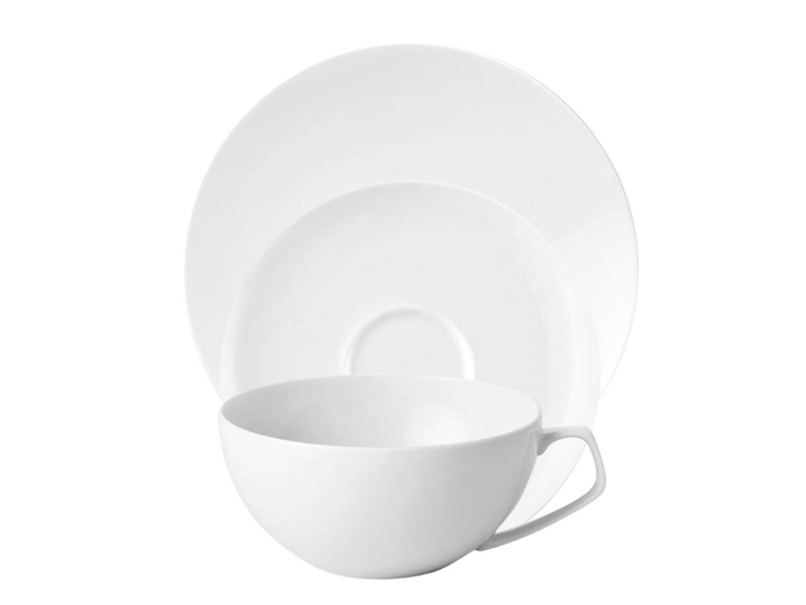 Rosenthal TAC Gropius Weiss Gedeck 3tlg. mit Teetasse