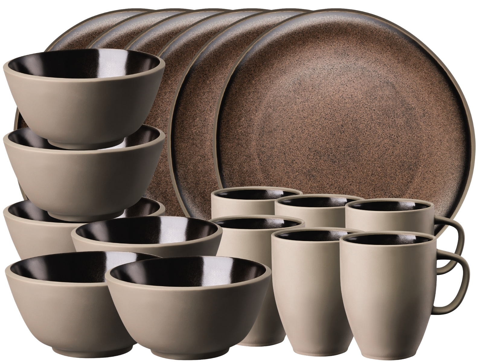 Rosenthal Junto Bronze Frühstücksset 18tlg