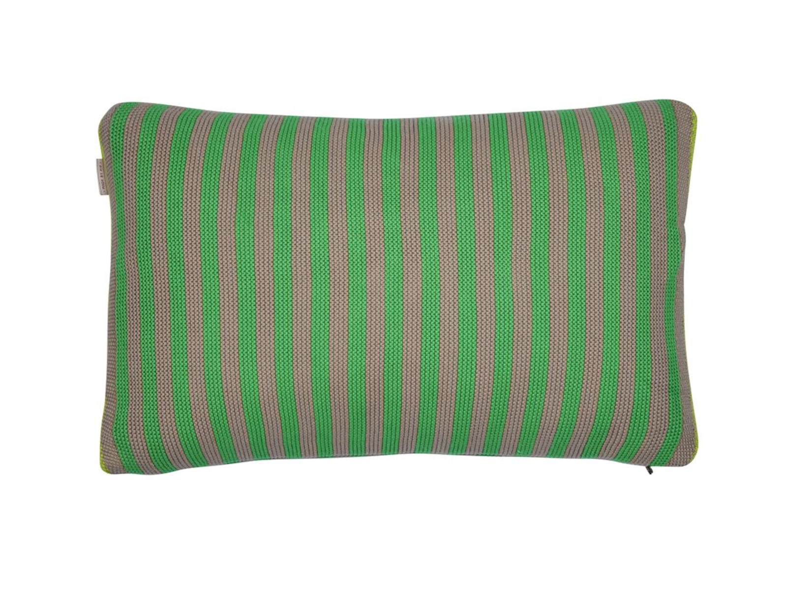 Bonsoir Stripe Kissen Cushion green 40x60cm (1Stück) bh Freisteller 1