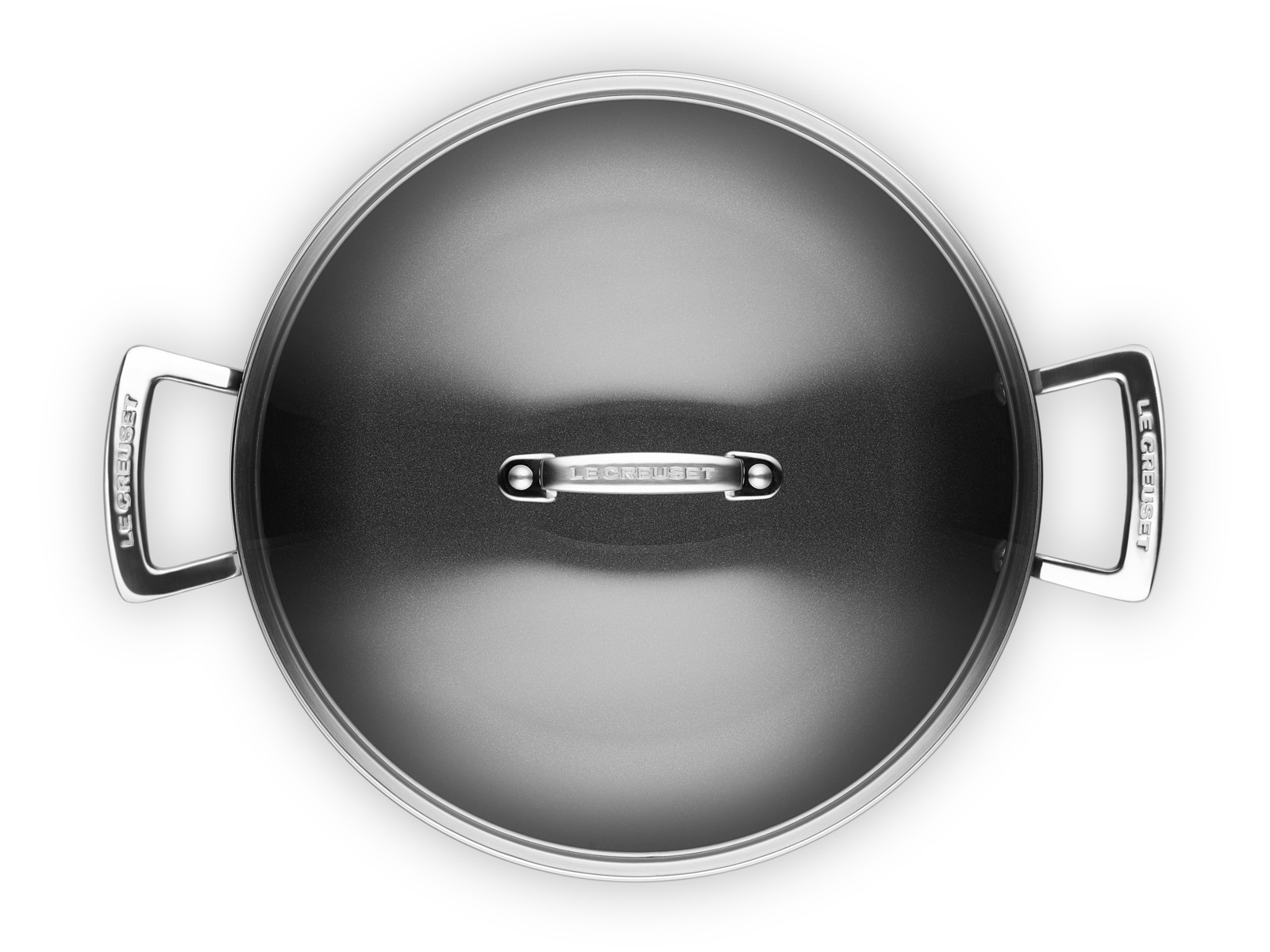 Le Creuset Aluminium-Antihaft Profipfanne mit Glasdeckel rund 28cm Freisteller 4