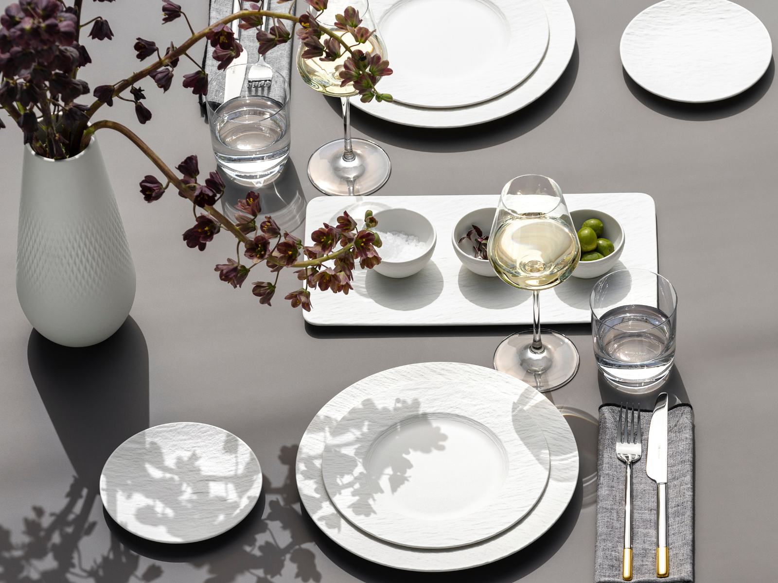 Villeroy & Boch Manufacture Rock blanc Multifunkt.teller rechteck