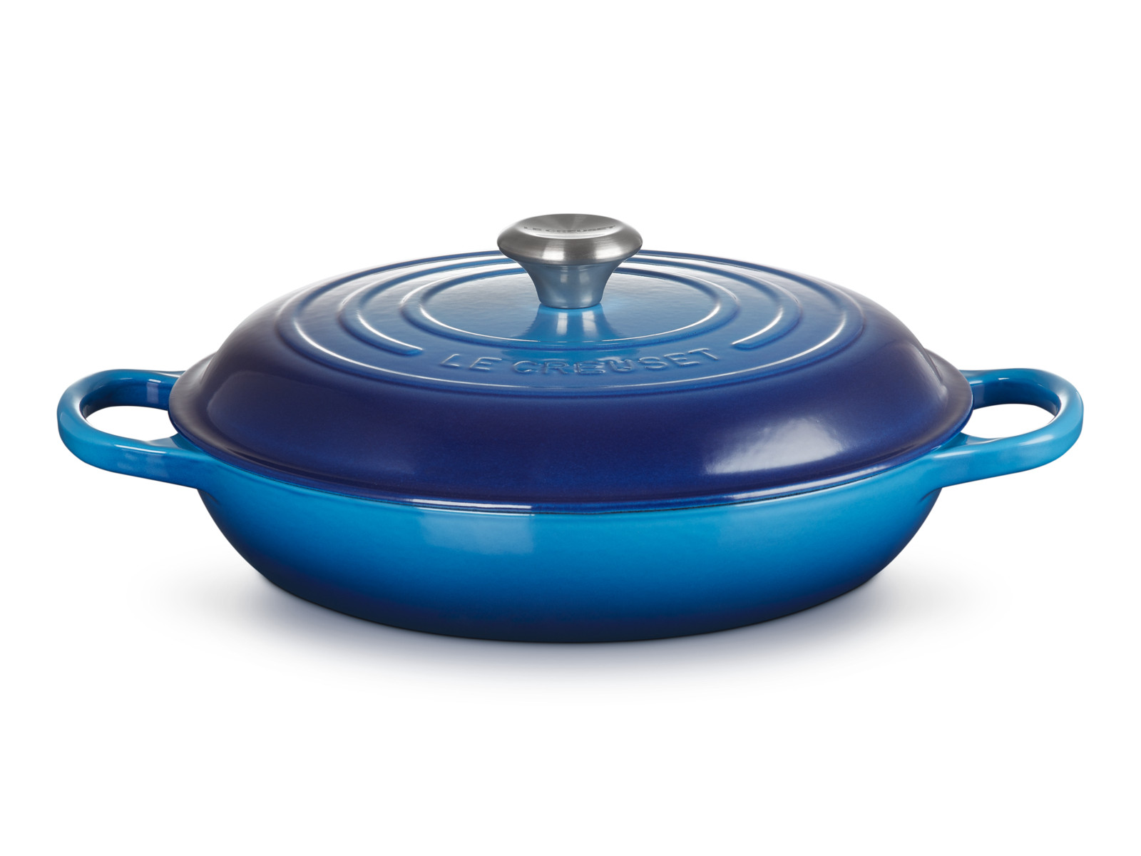 Le Creuset Gourmet-Profitopf Signature rund azure 30cm Freisteller 1