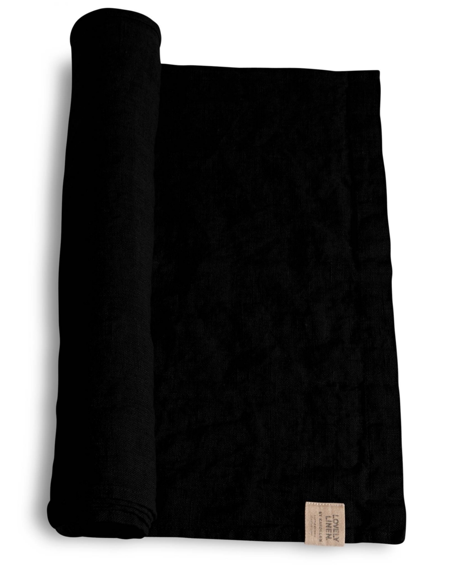 Lovely Linen Lovely Tischläufer Leinen black 47 x 150 cm