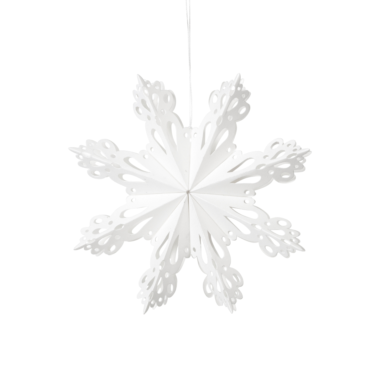 Broste Copenhagen SNOWFLAKE Papierhänger S white 15 cm