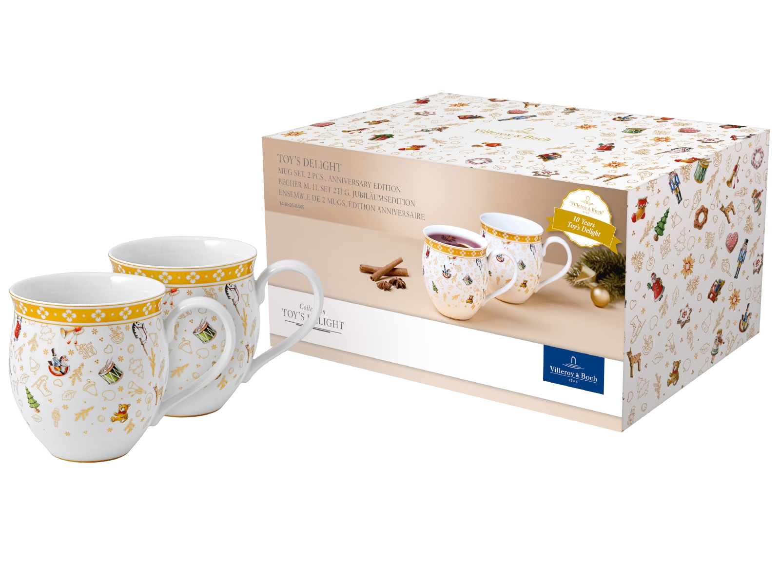 Villeroy & Boch Toy's Delight Becher m. H. 2tlg. Jubiläumsedition