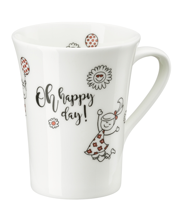 Hutschenreuther My Mug Worte- Oh happy Day Becher mit Henkel 0,4 l