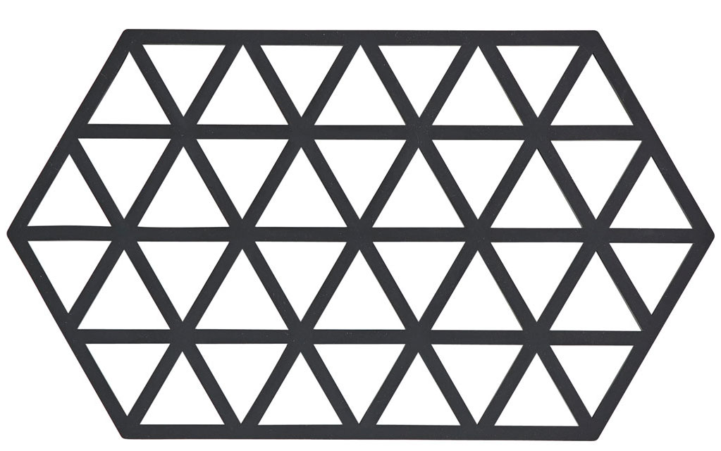 Zone Denmark Triangles Untersetzer black 24x14cm