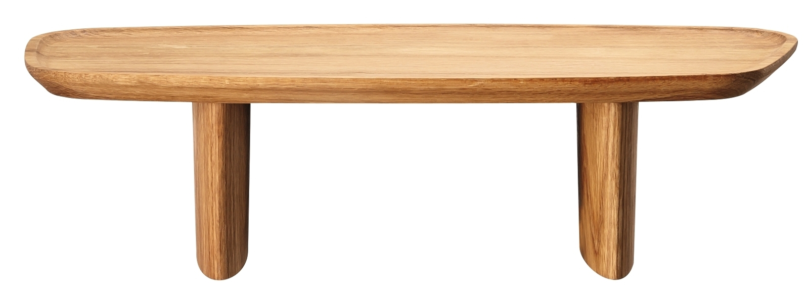 Rosenthal Junto Holz Tablett auf Fuss 40 x 18 cm