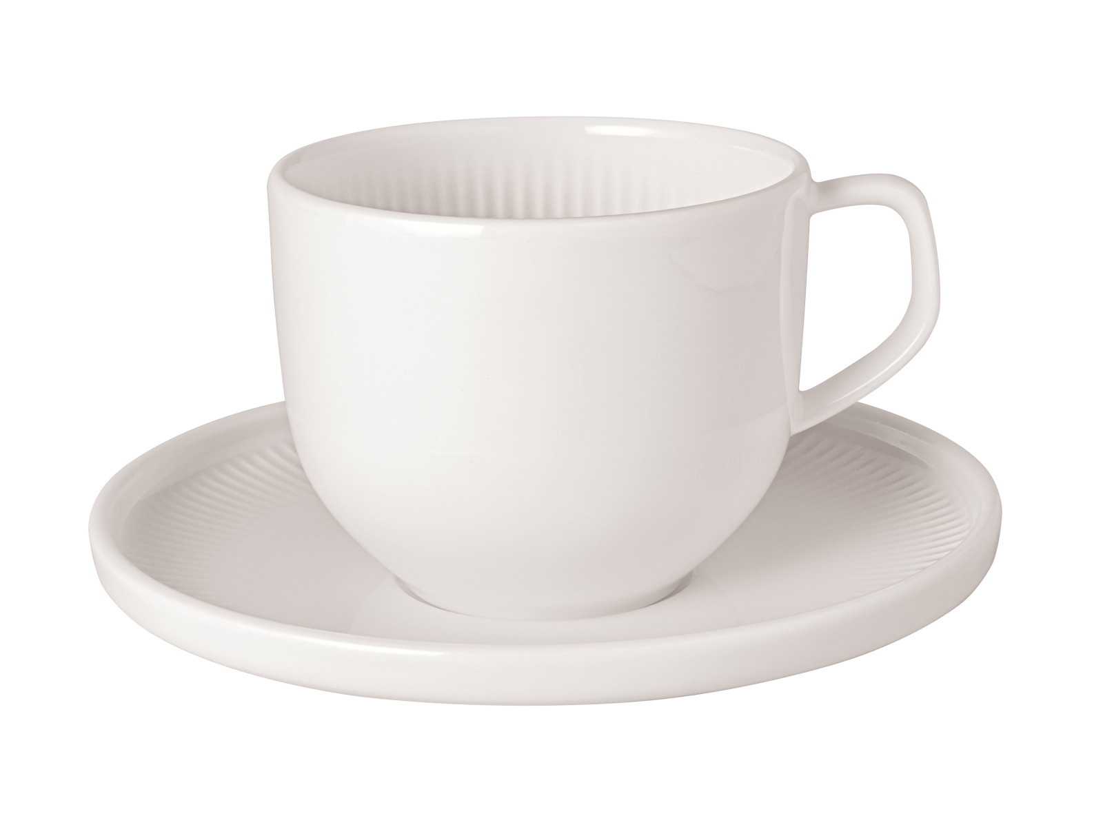 Villeroy &amp; Boch Afina Kaffeetasse mit Untertasse weiß 2tlg Freisteller