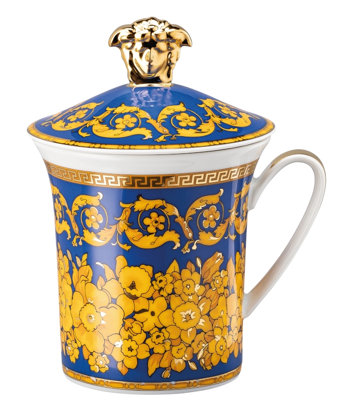 Versace Becher m.Dkl./30Y.  FloraliaBlue