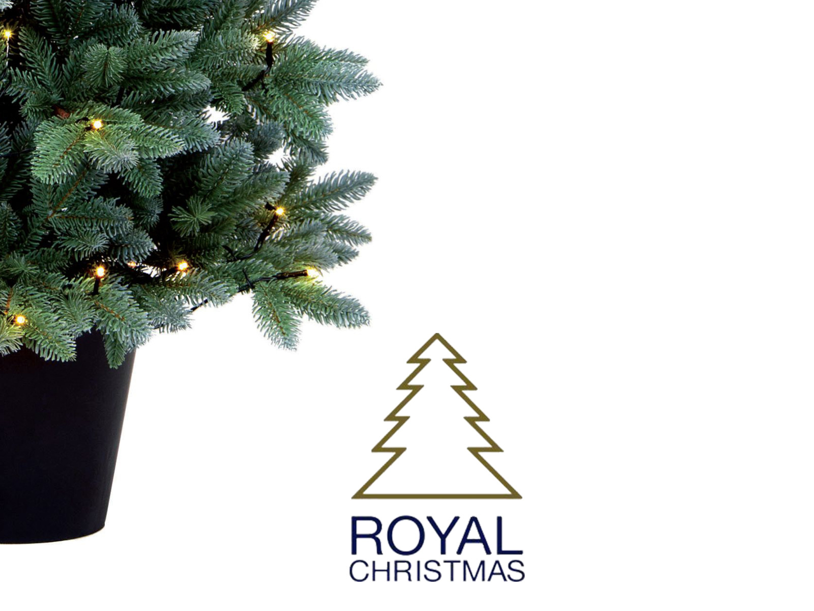 Royal Christmas Blue Spruce Kunstbaum mit Topf LED 120cm Freisteller2