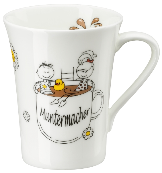 Hutschenreuther My Mug Worte- Muntermacher Becher mit Henkel 0,4 l