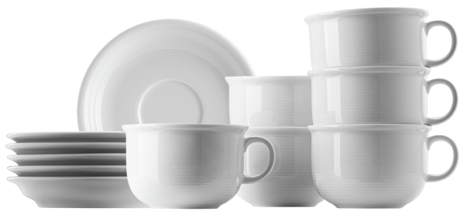 Thomas Trend Weiss Cappuccinotasse 2tlg. Set6