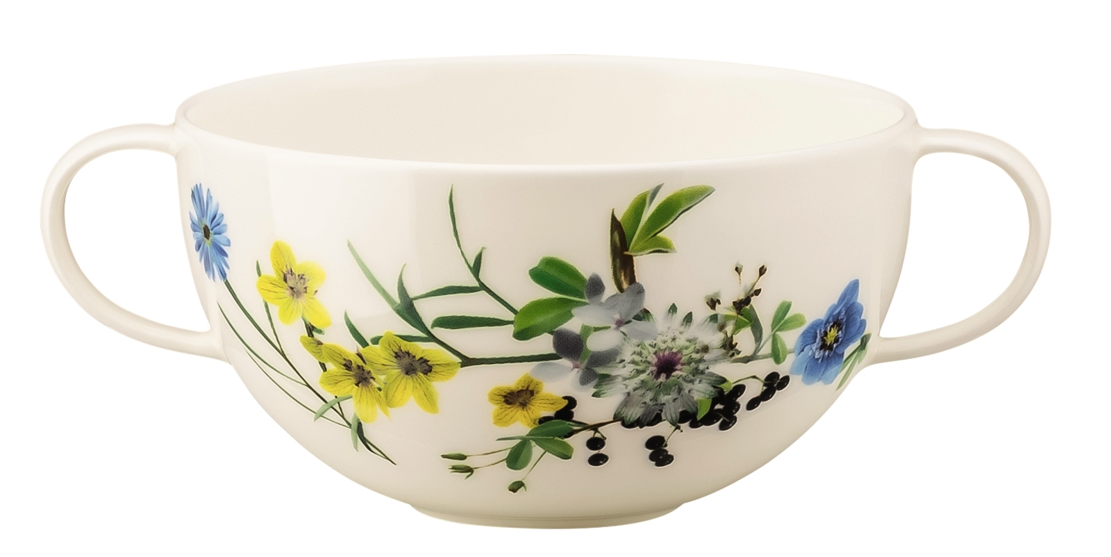 Rosenthal Brillance Fleurs des Alpes Suppen-Obertasse 0,37 l