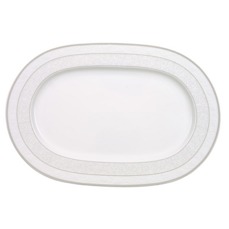 Villeroy &amp; Boch Gray Pearl Platte oval 35 cm