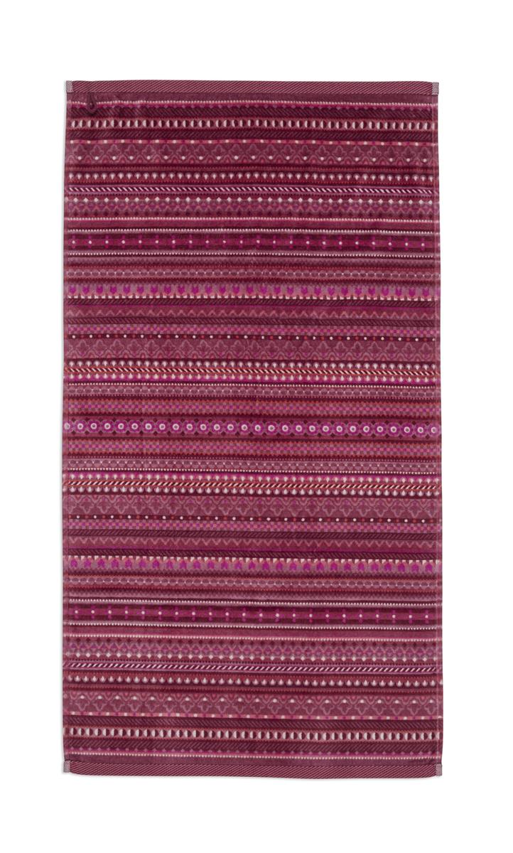 Geometric Print Waschhandschuh dark pink 16x22cm (1 Stück) bh Freisteller