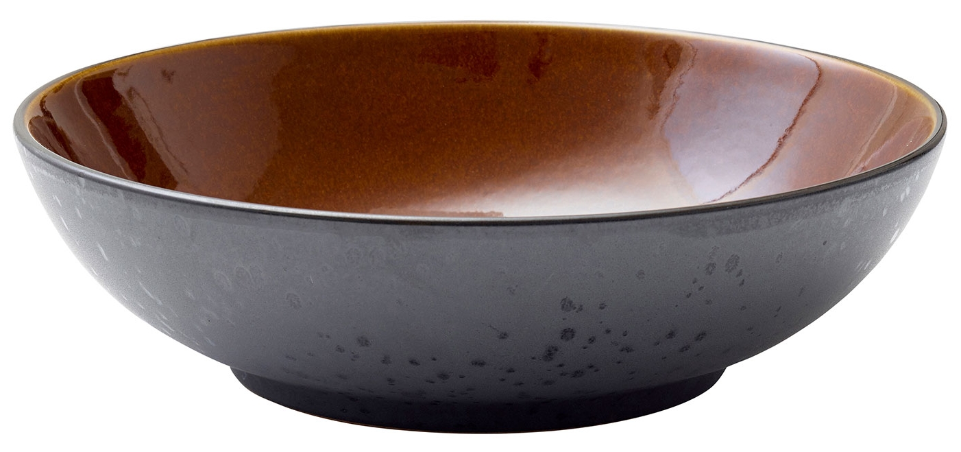 Bitz Salatbowl black / amber 24 cm