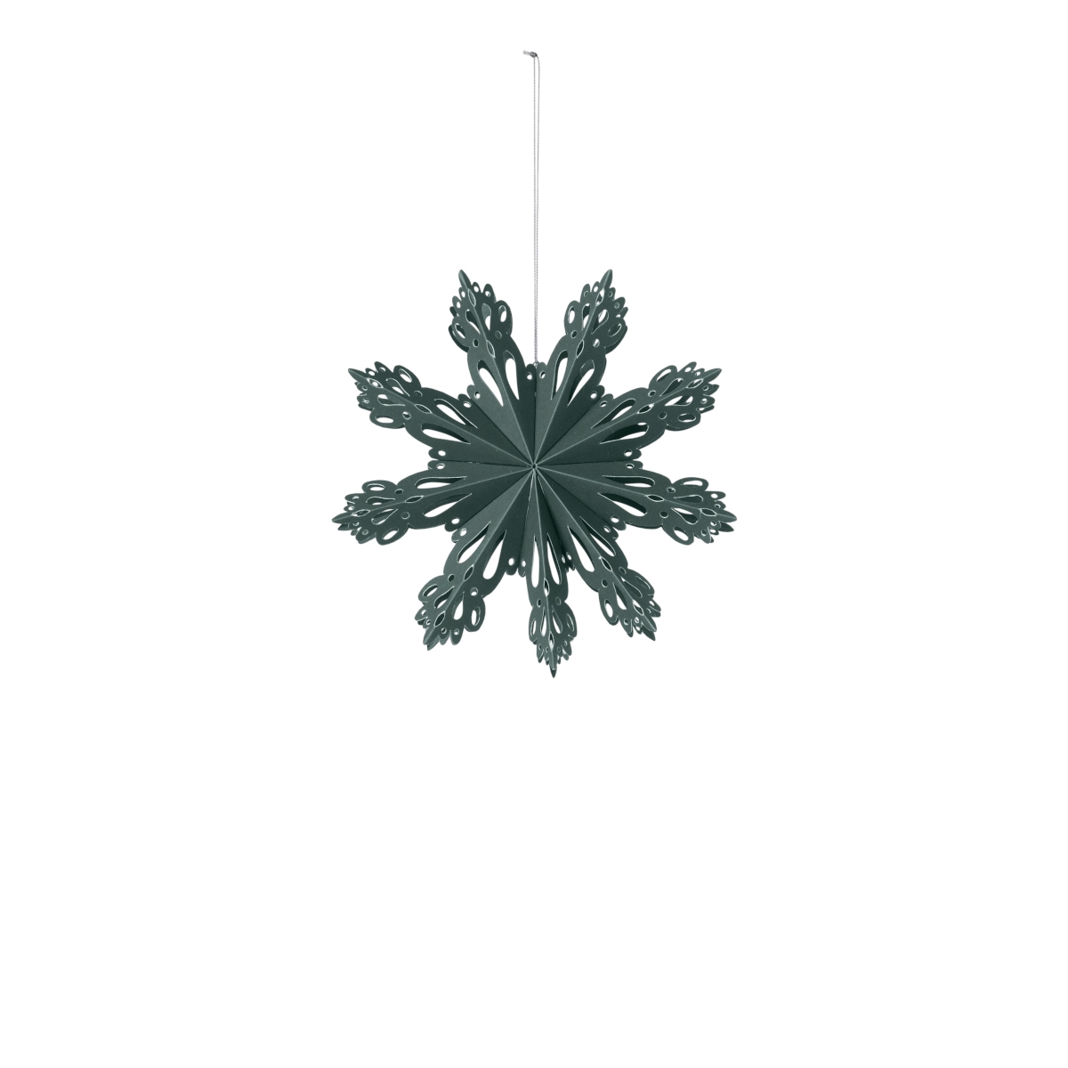 Broste Copenhagen SNOWFLAKE Papierhänger S deep forest 15 cm