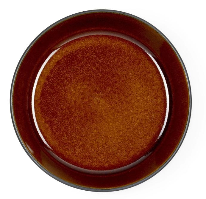 Bitz Suppenteller black / amber 18 cm