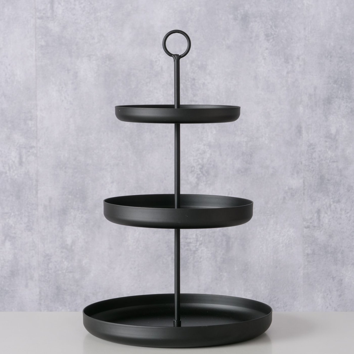 Boltze Credo schwarz Etagere 32cm Lifestyle1