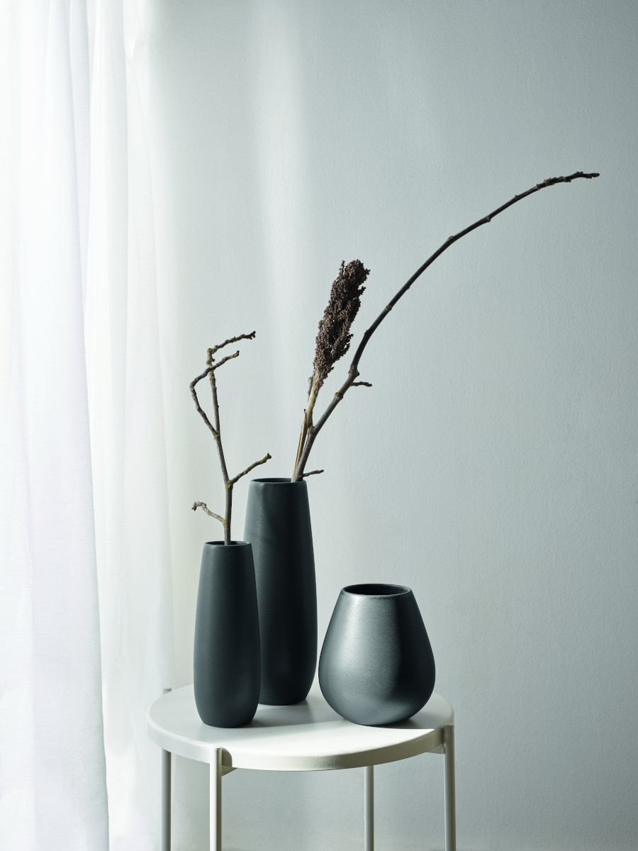 ASA 92032174 Ease Vase black iron Ø 23 cm