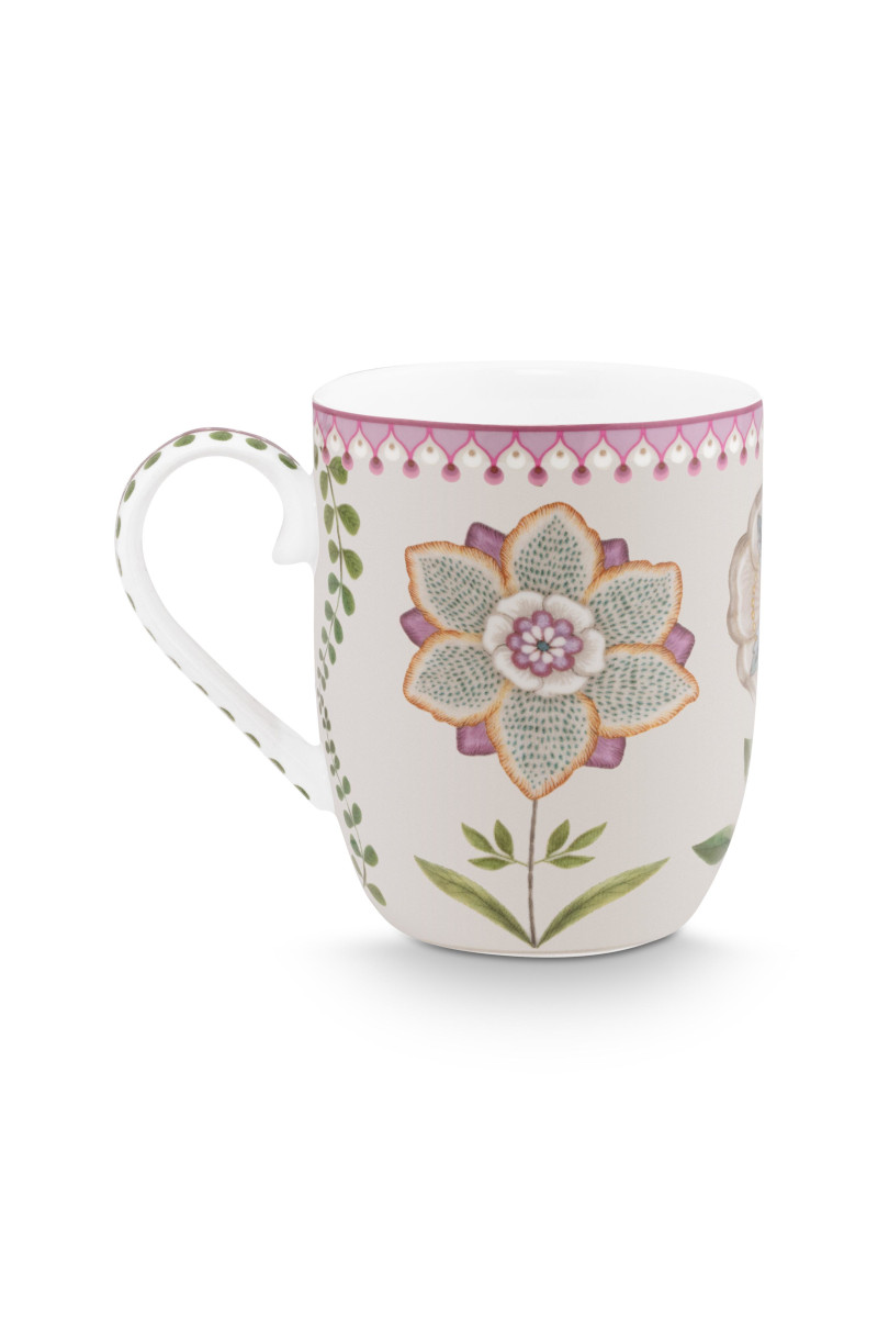 PIP STUDIO Lily&Lotus Tasse weiss/lila 145ml